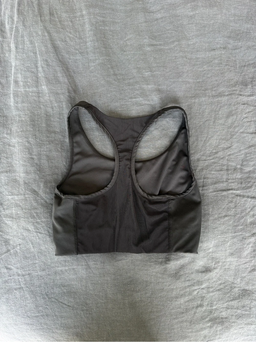 Kith Black Racerback Sports Bra with White Logo - Picture 3 of 3